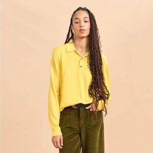 NWT La Ligne Ben Polo in‎ Citrine sz S $295